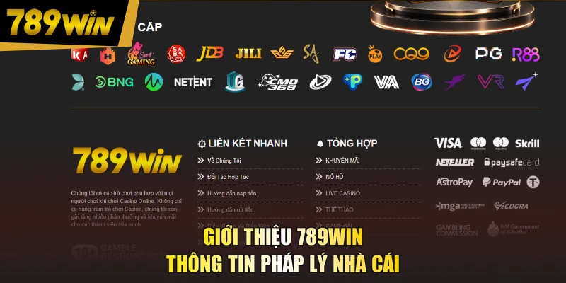 Giới thiệu 789WIN thông tin pháp lý nhà cái